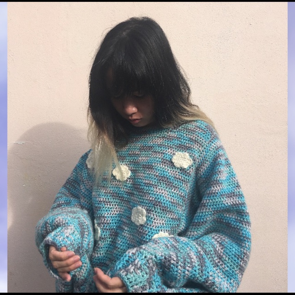 Balloon Sleeve Cloud Jumper